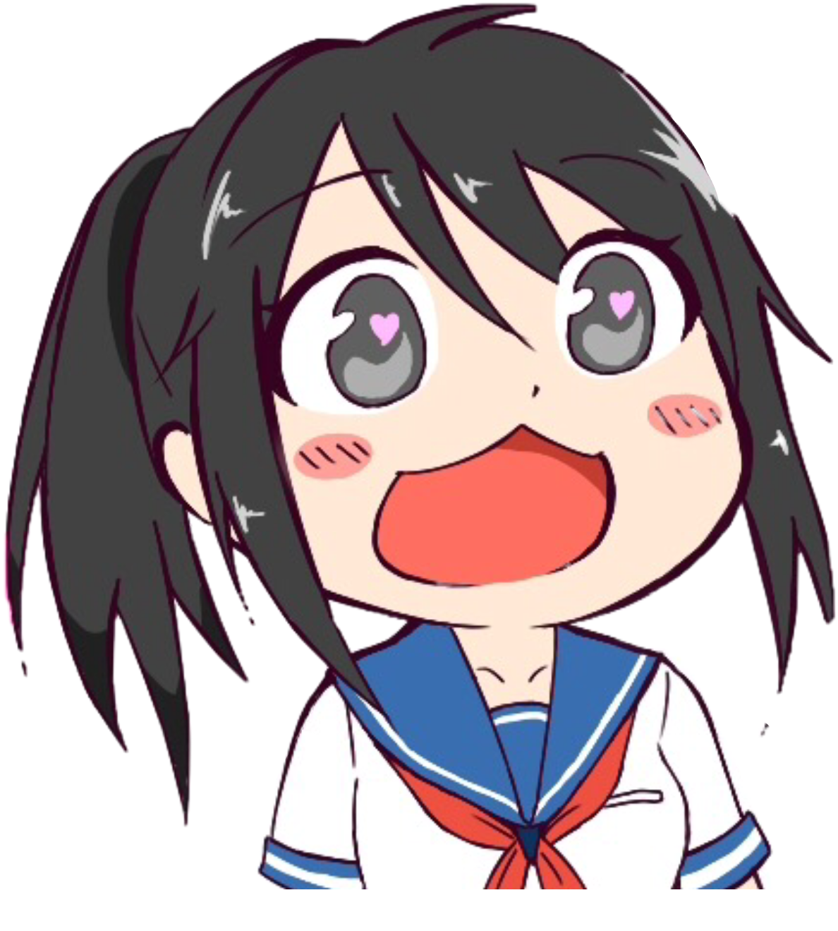 ayanoaishi yandere yanderesimulator sticker by @grxceeeeeeee