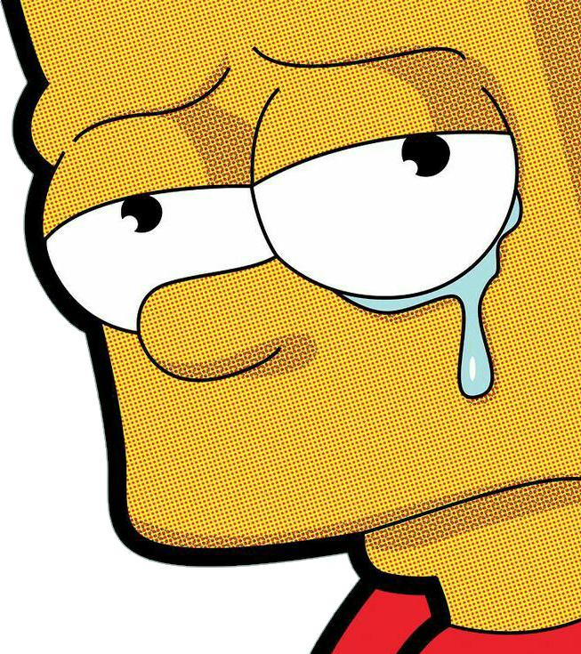 Sad Bartsimpson Simpsons Freetoedit Sticker By Thecrasher55 