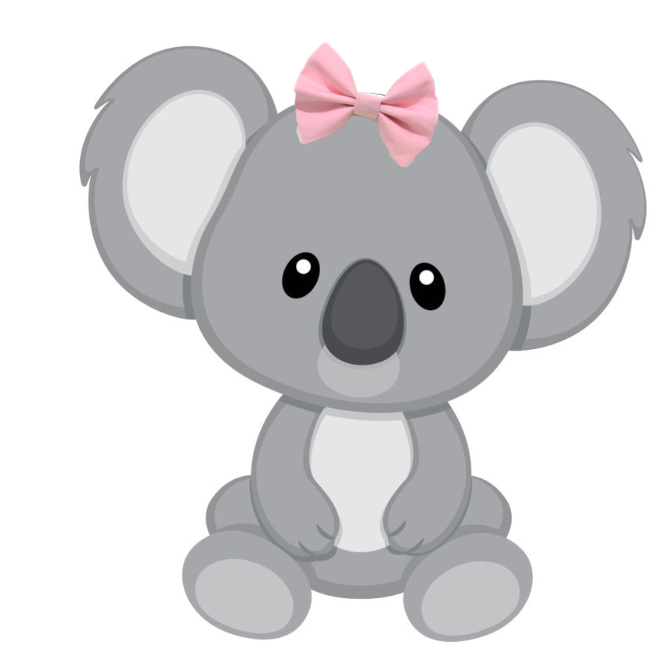 bow koala bear girl family