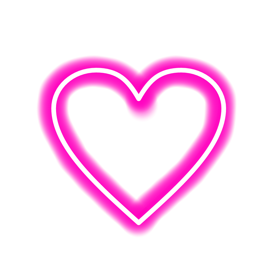heart neon pink white freetoedit #Heart sticker by @alinyins