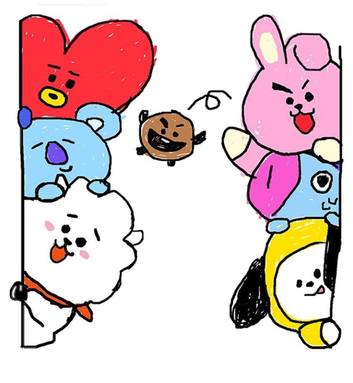 bts cute kpop bt21 createdbybts sticker by @musicianyoongi