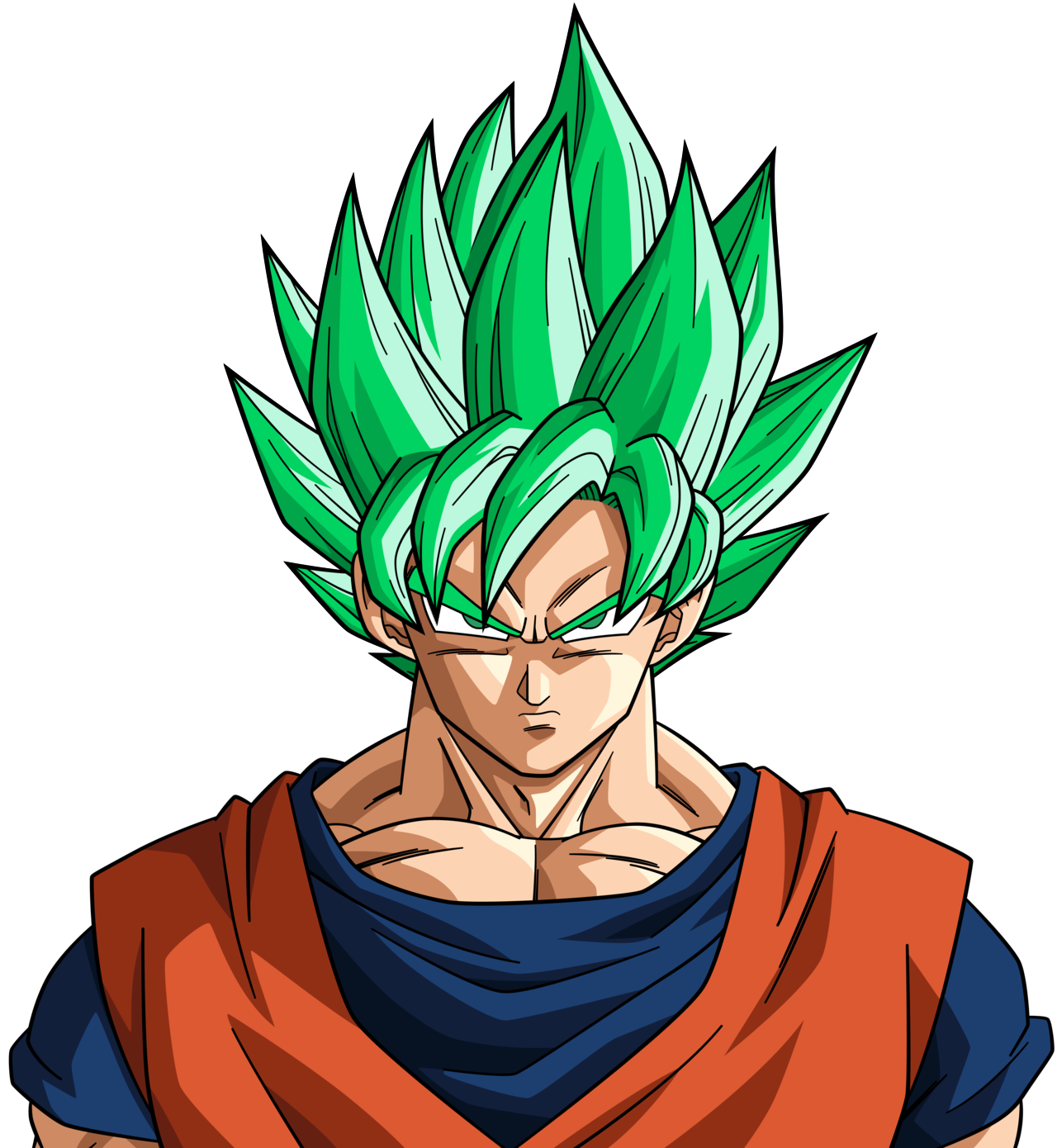 goku ssj green - Sticker by black games