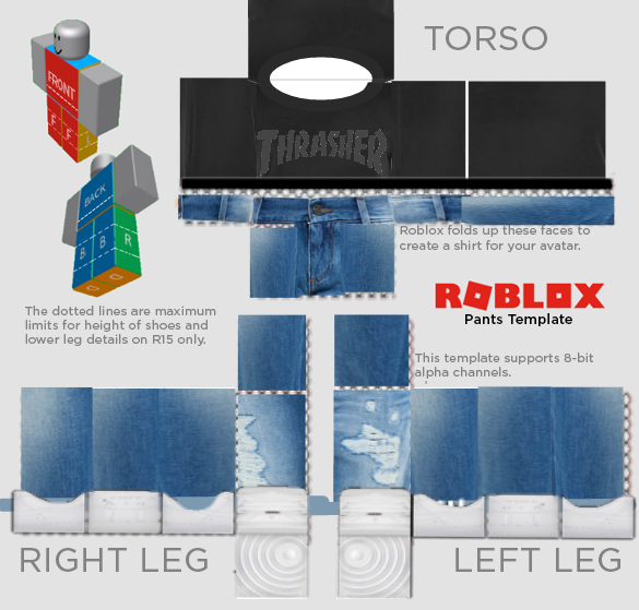 Thrasher Roblox Template - Free Robux By Downloading Apps On Pc