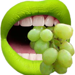 ftegrapes grapes green mouth freetoedit