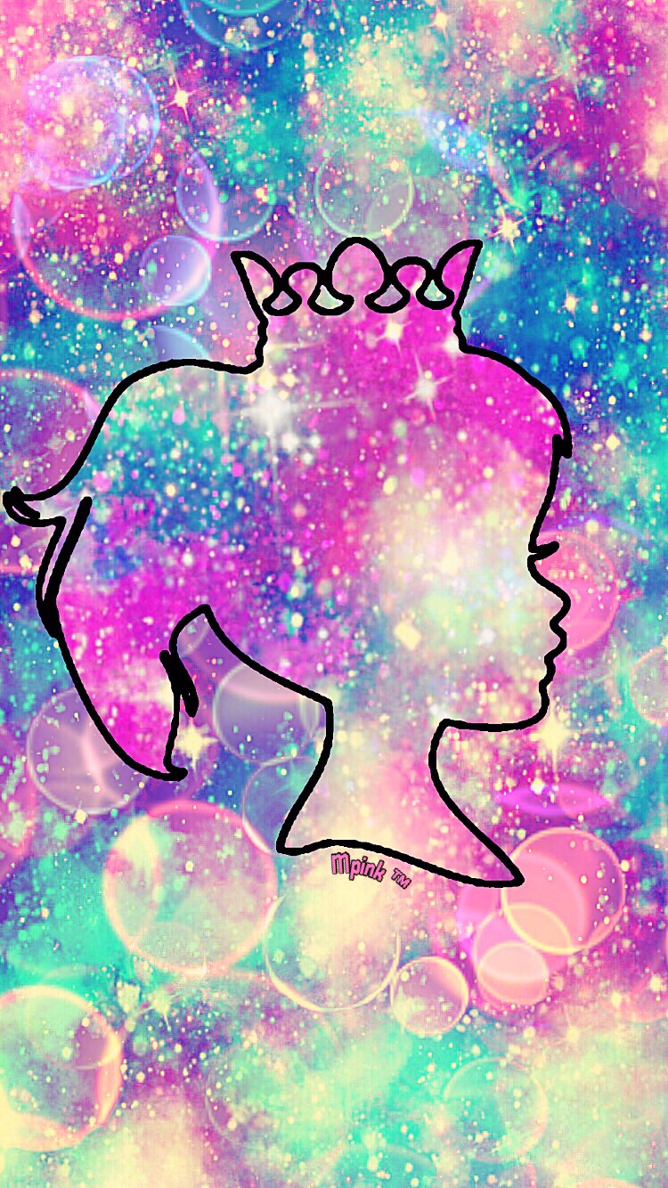 Galaxy Princess Interesting Art Glitter Sparkle Colorfu