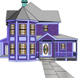 ftehouse house purplehouse houses realistic freetoedit