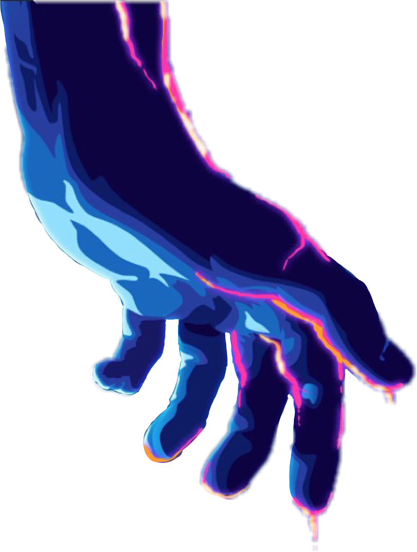 hand tumblr blue aesthetic sticker by @mariedxllxs