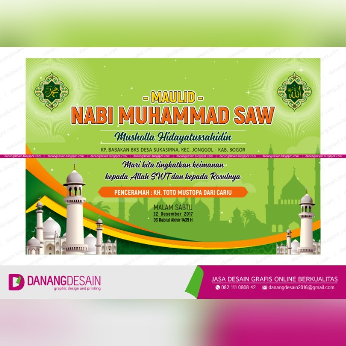 Tren Untuk Desain Banner Maulid Nabi  Erlie Decor