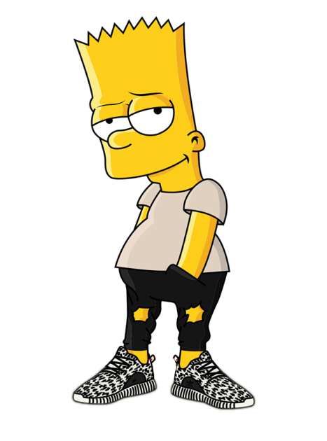 Bart simpson Supreme bape Money Trap Rich Lifestyle yee