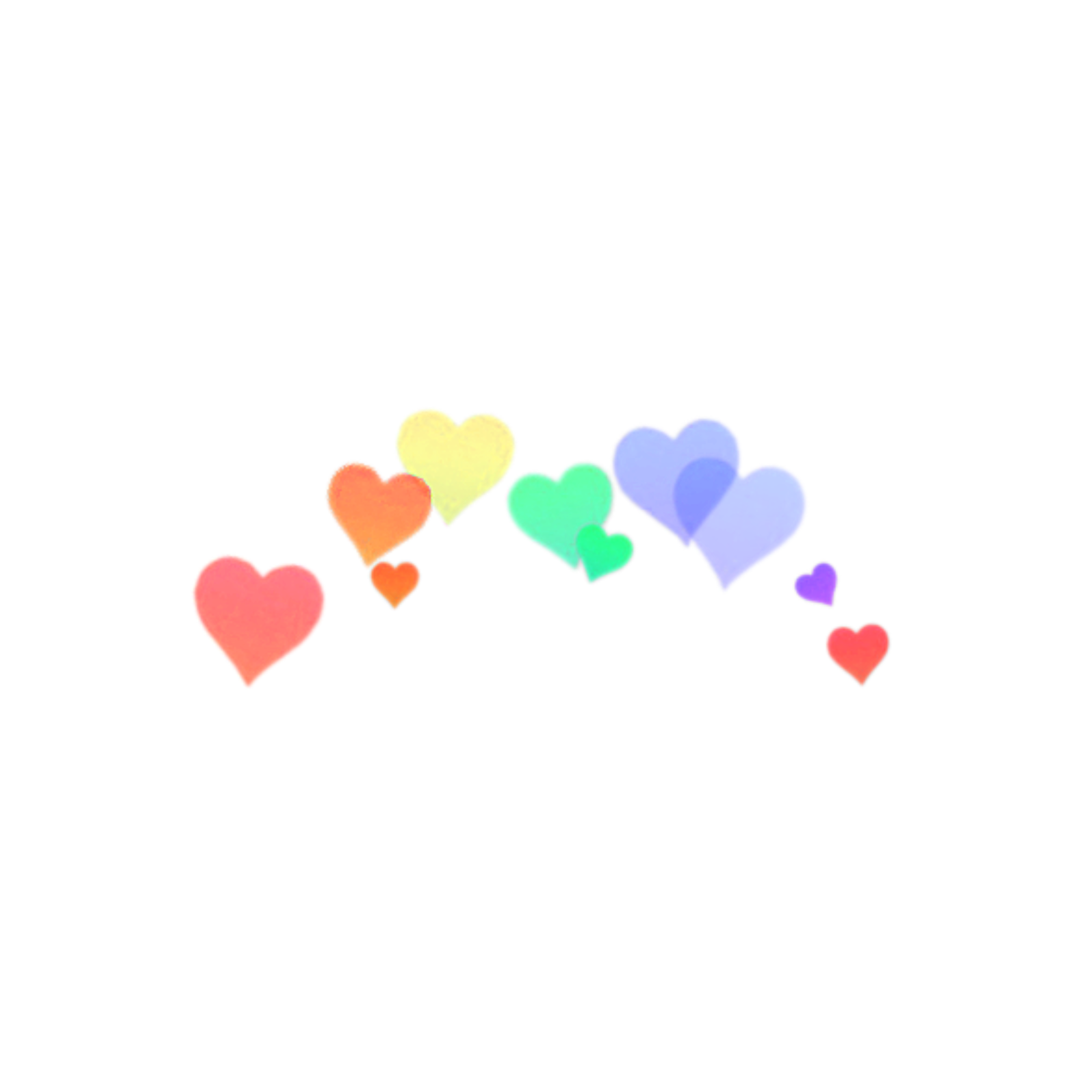 rainbow hearts freetoedit #rainbow sticker by @rileypotato21