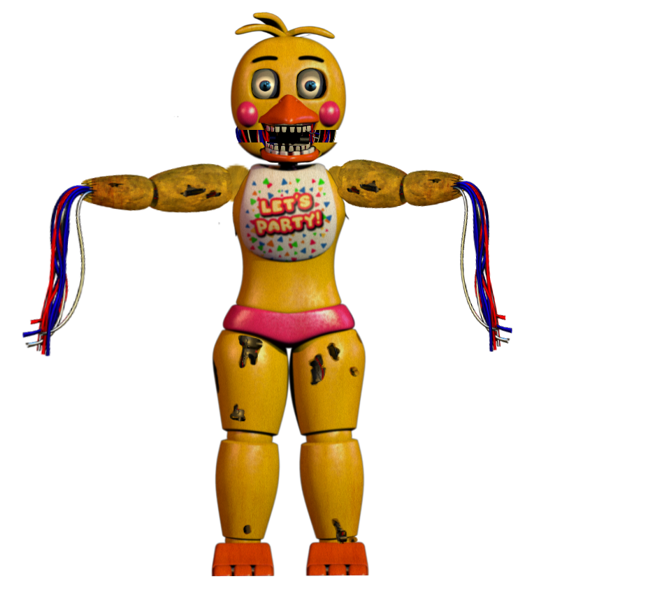 This visual is about withered freetoedit #withered toy chica.