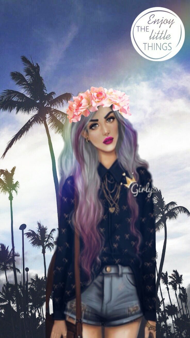 freetoedit wallpaper  girl Tumblr  girly  m Flower 