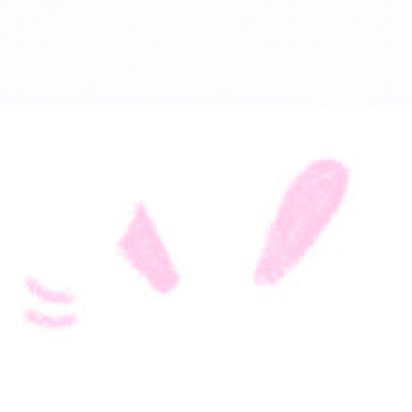 うさぎ うさ耳 ふわふわ ピンク 量産 Rabbit Pink Fancy Sticker By