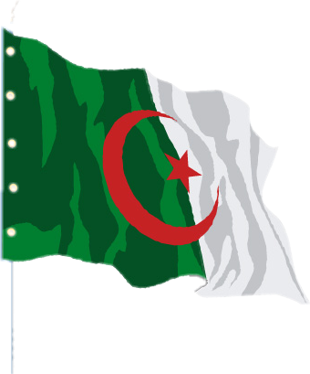 flag drapeau algérie algeria sticker by @sassleena
