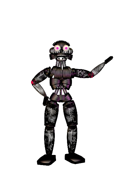 This visual is about freetoedit #freetoedit funtime chica endoskeleton.