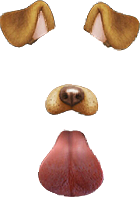 夢かわいい Dog Snapchat Stamp 背景透過 By Nnn