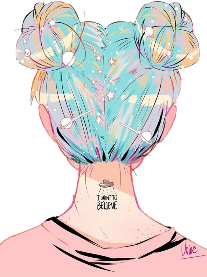 Tumblr Girl Girls Pink Hair Sticker By Nisamelisoxox