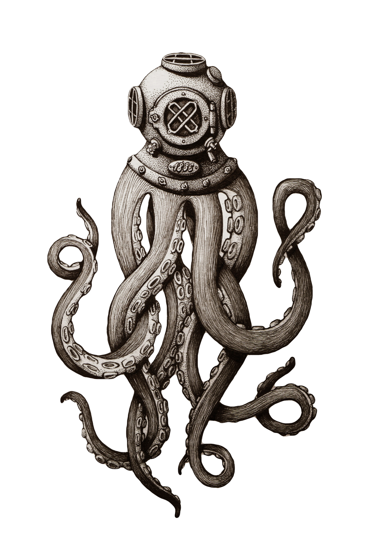 octopus tentacle tentacles scuba sticker by dav_bel_edits