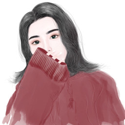 freetoedit art girl drawing