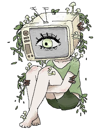 Anime Tumblraesthetic Plant Sticker By Ããããªãã