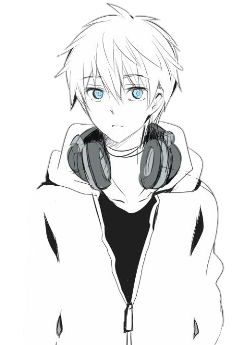 Cute Anime Boy With White Hair - The Best Undercut Ponytail