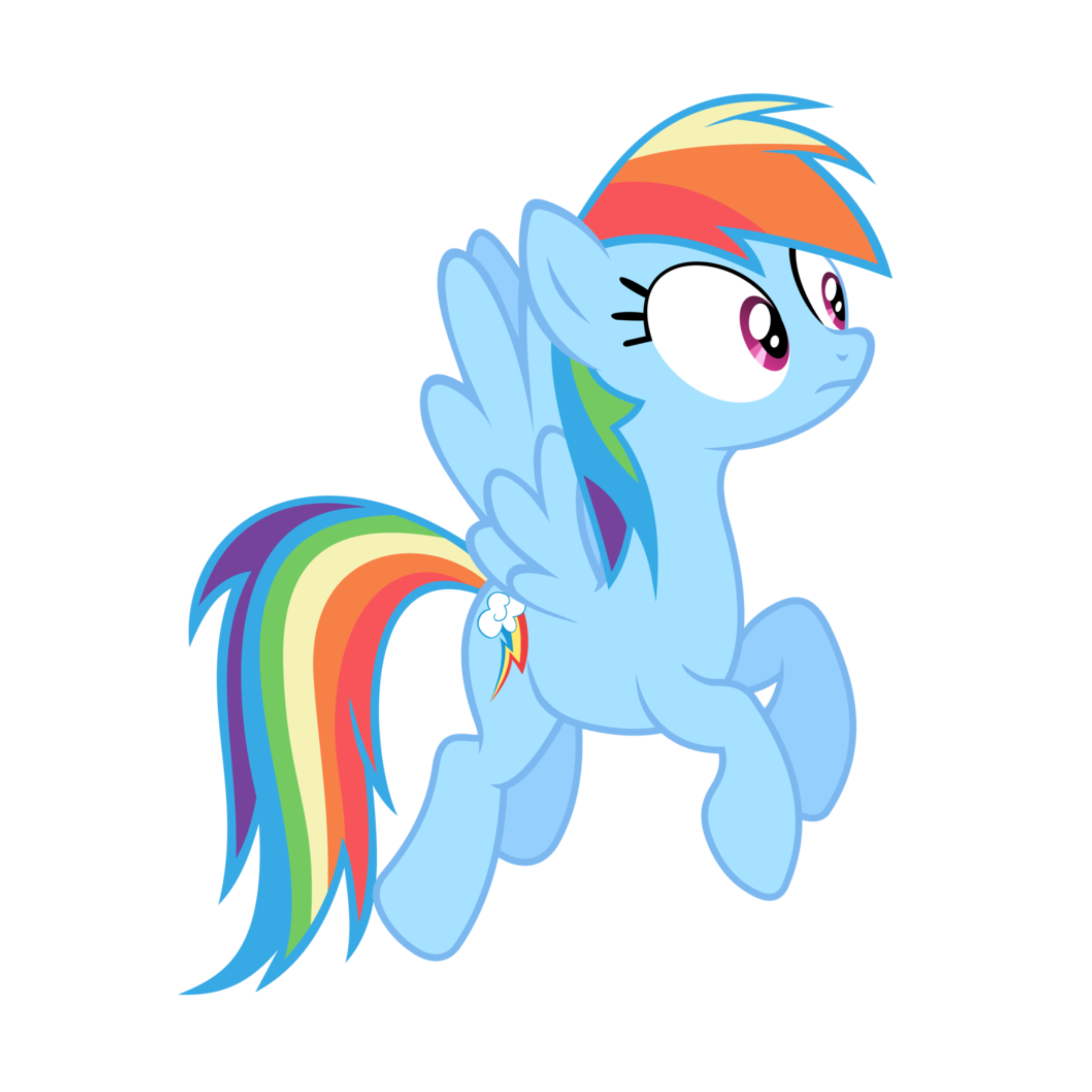 Confused Rainbow Dash Blank Template Imgflip - Gambaran