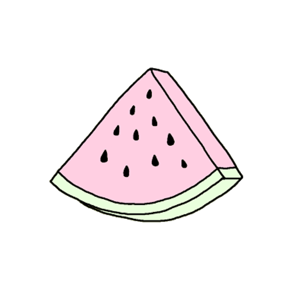 cute watermelon pastel tumblr sticker by maggi