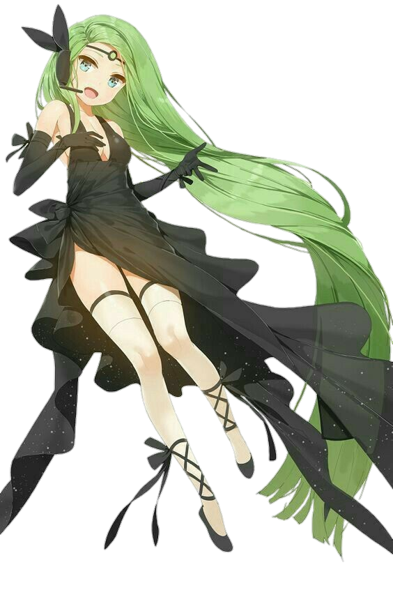 renders green anime girl freetoedit sticker by @linaikun