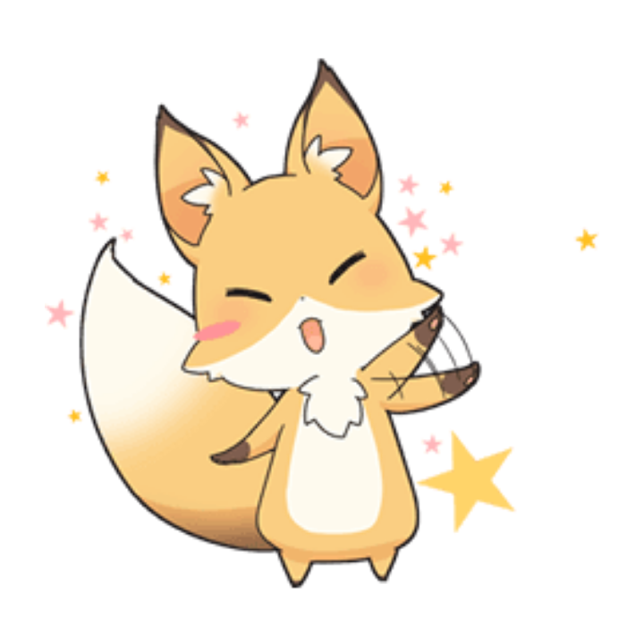 fox kawaii cute png overlay edit...