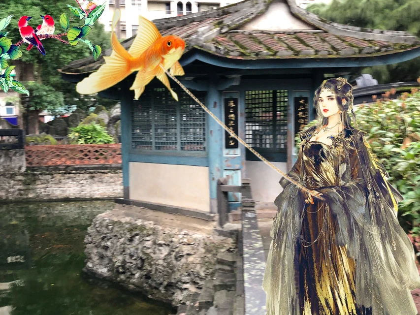 Chinese Garden Goldfish Princess Chinese Garden