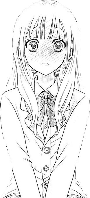Manga Anime Blush Girl Aesthetic Sticker Freetouse Cred