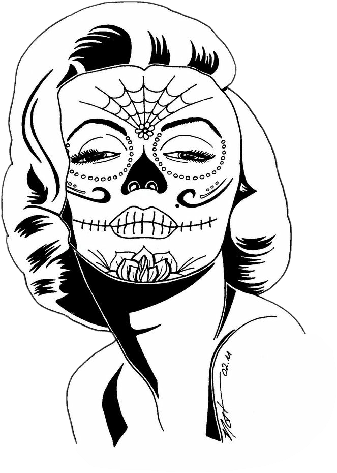Marilyn monroe sugar skull tattoo - 🧡 Pin by Amber Nicole on Ink Slinging Maril...