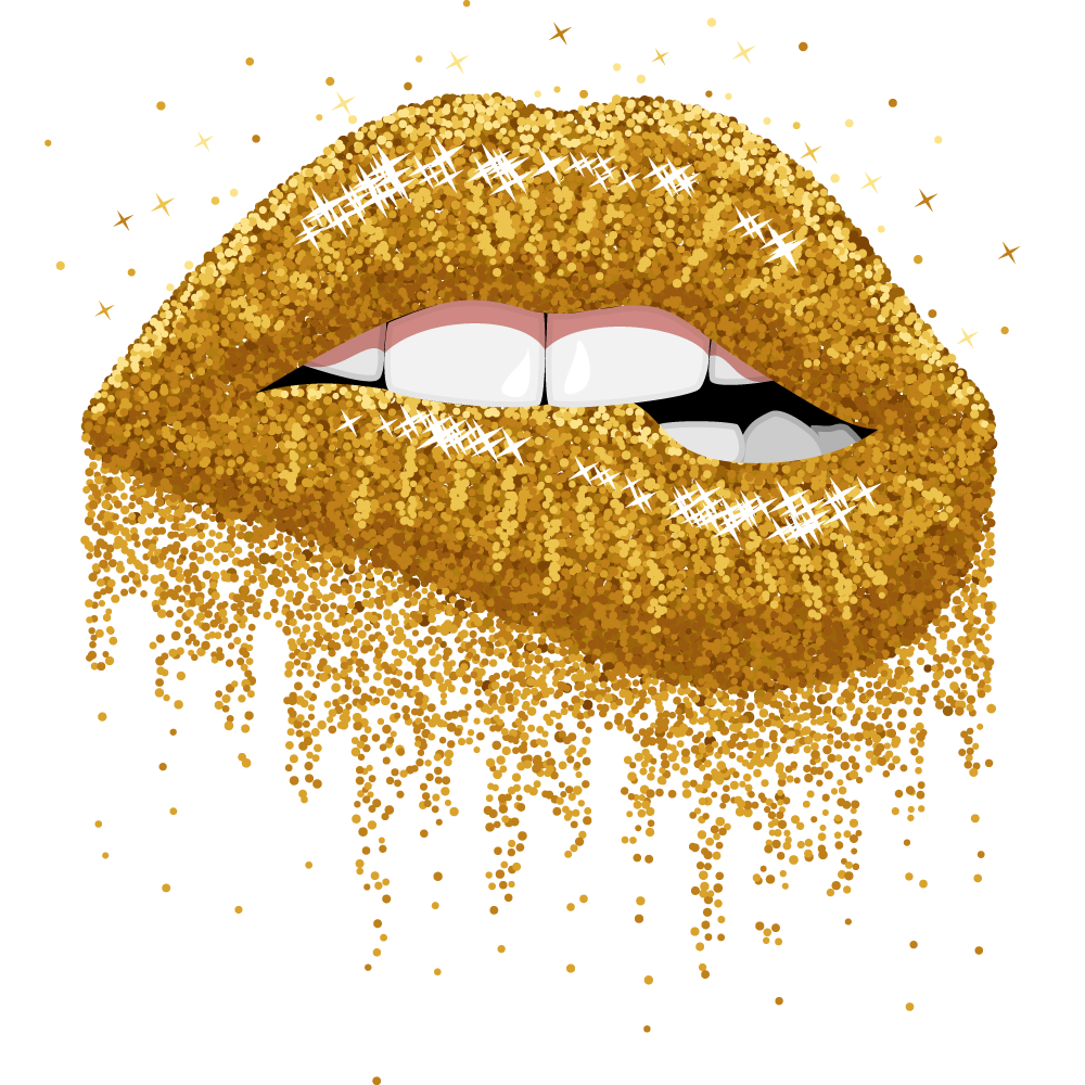 This visual is about freetoedit lips glitter gold golden #lips #glitter #go...