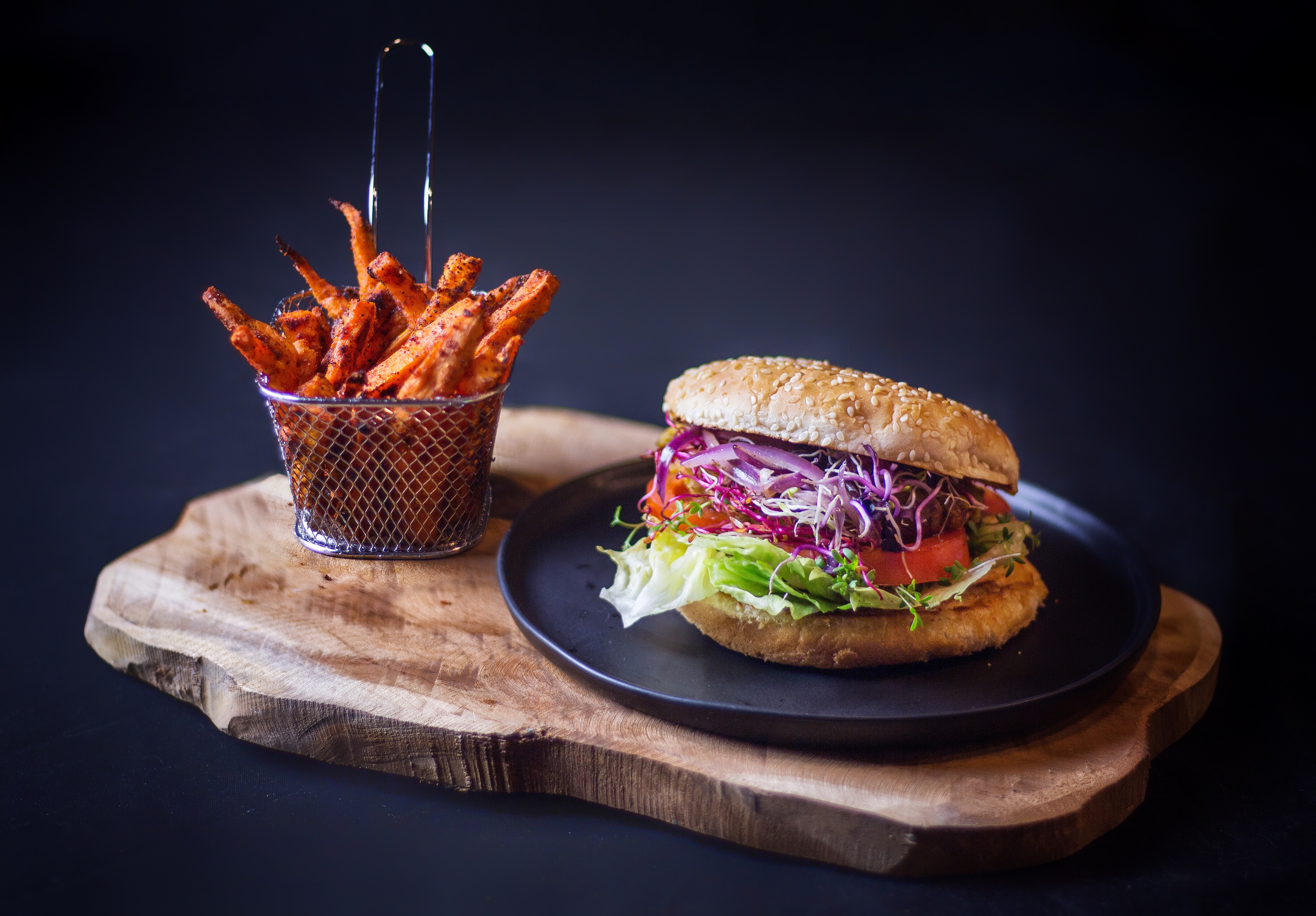 Food Photography pt.1#food #burger #foodblogger #foodporn #photography #foodphotography #fries #sweetpotato