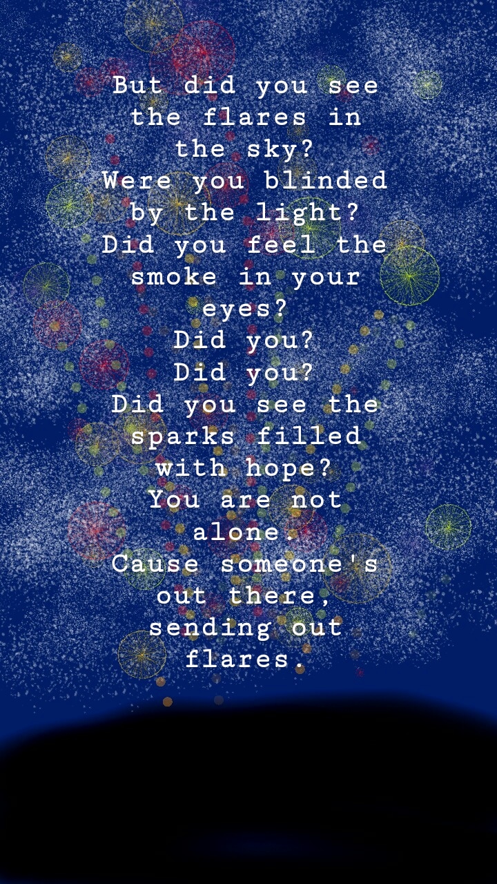 Thescript Song Firework Flares The Image By Hell picsart
