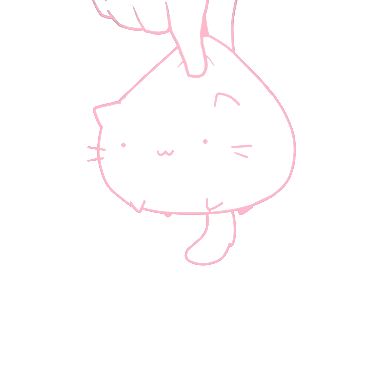 Fat Cat Aesthetic Kawaii Anime Art Sticker Manga Girl