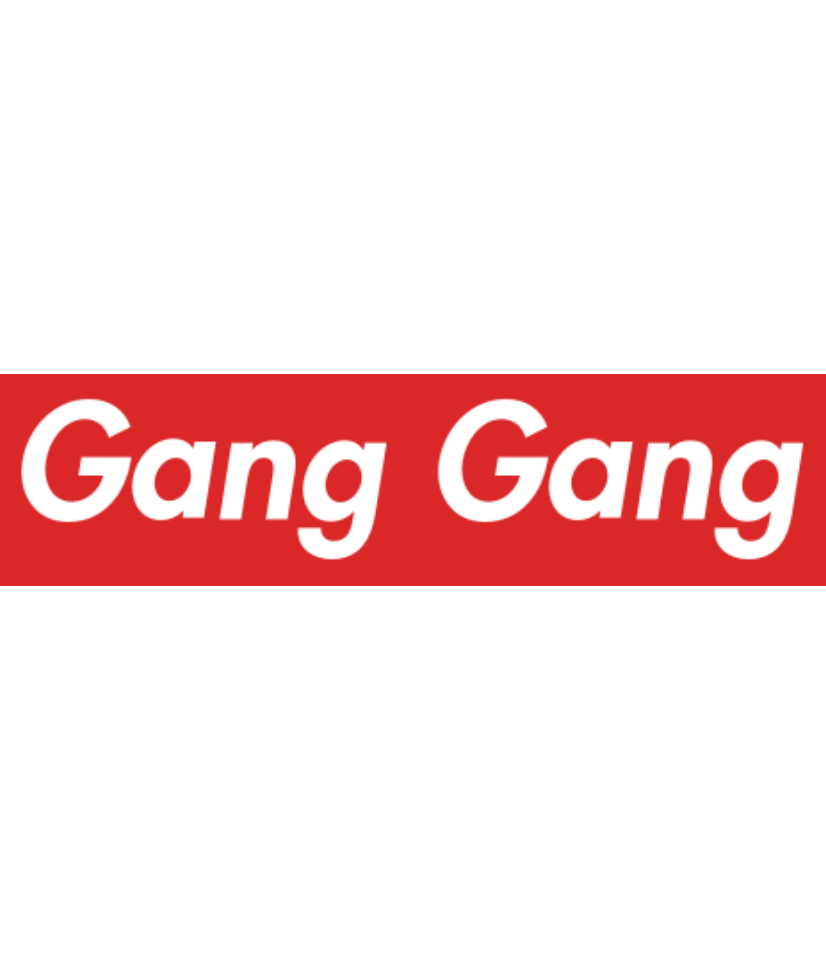 supreme ganggang gang sticker by @gussramirezz