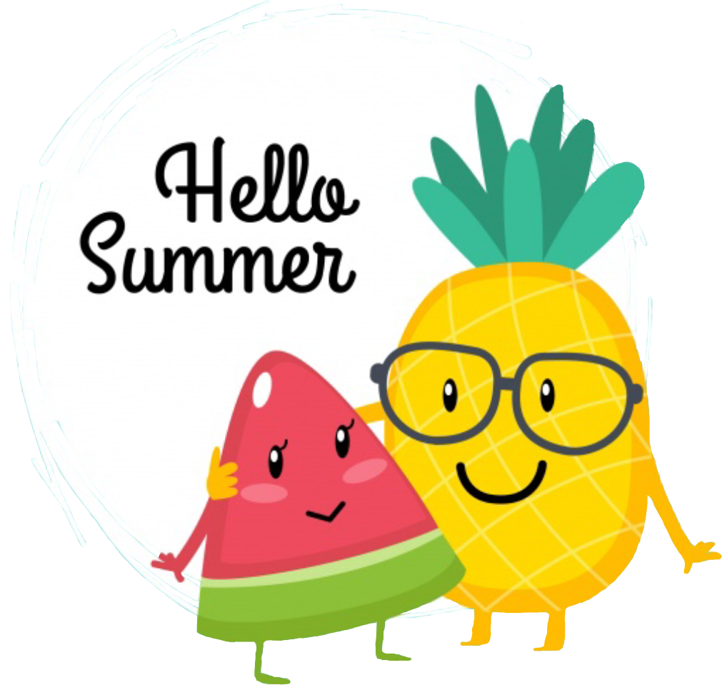 Download hellosummer summer watermelon pineapple friends buddies...