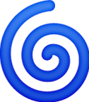 Freetoedit Blue Spiral Emoji Sticker By @dandelionmarino