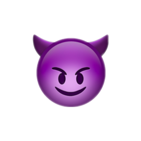 emoji purple devil - Sticker by Tamara Zeković