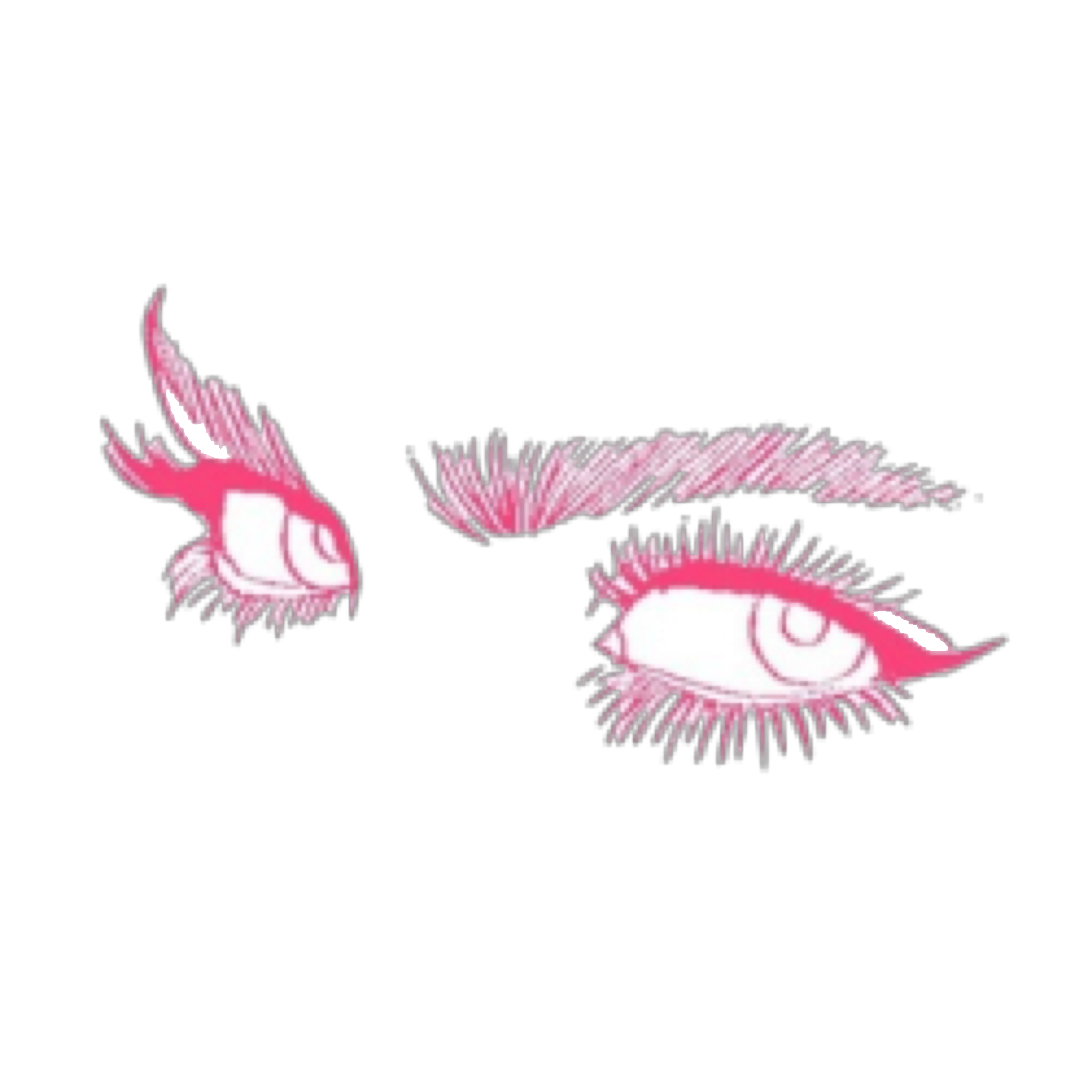 eyes pink manga anime drawing sticker by @inactivebambi