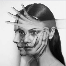 art surreal painting two emotion
