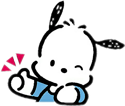 Почакко. Pochacco рисунки. Pochacco без фона. Pochacco hello Kitty. Наклейки с Pochacco.