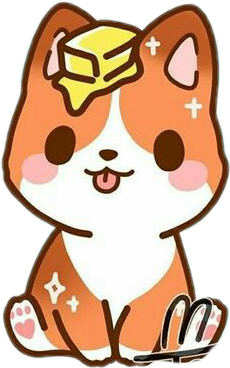 freetoedit cute kawaii fox dog sticker by @camilletournie