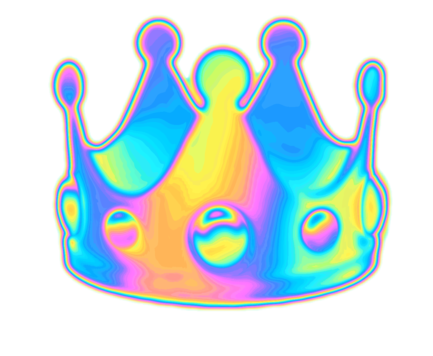 crown-emoji-holographic-freetoedit-sticker-by-dinaaaaaah