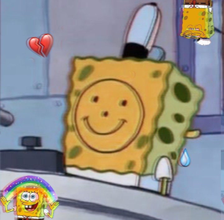 spongebob bob sponge sad broken me...