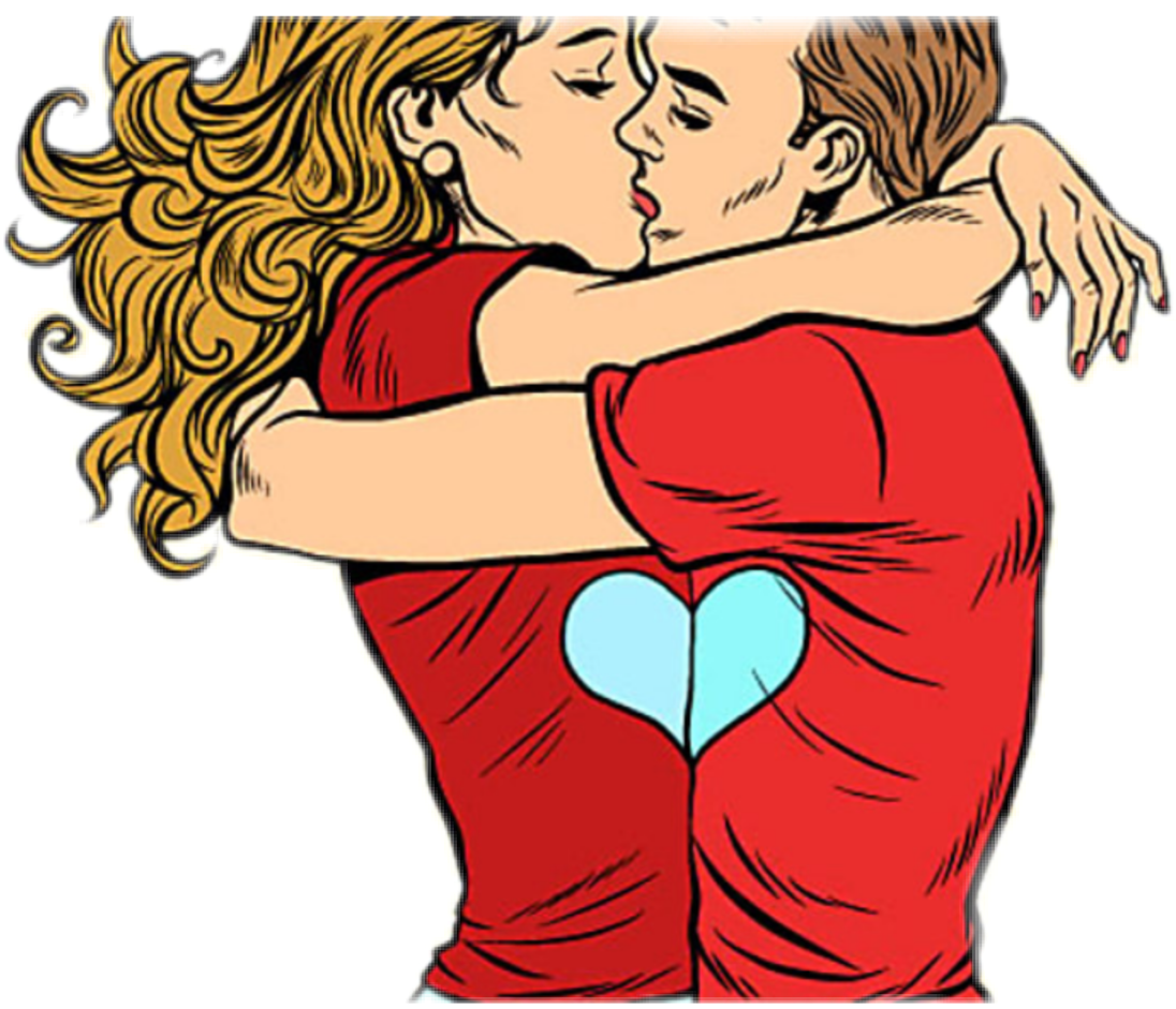 couple love kissing cartoon freetoedit image by @kazsta_1_0.