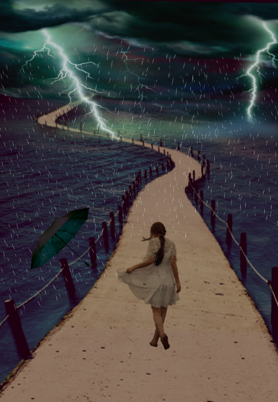 Freetoedit Rain Storm Girl Life Sad Umbrella Angel Thun