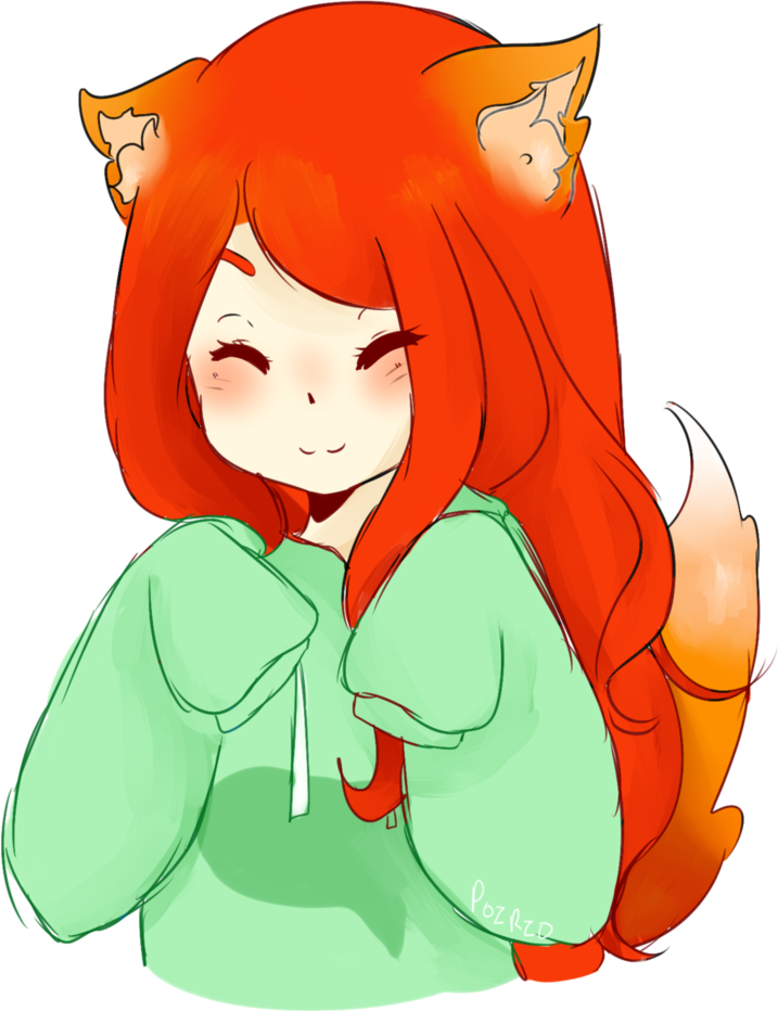 foxgirl fox girl kawaii cute animal...