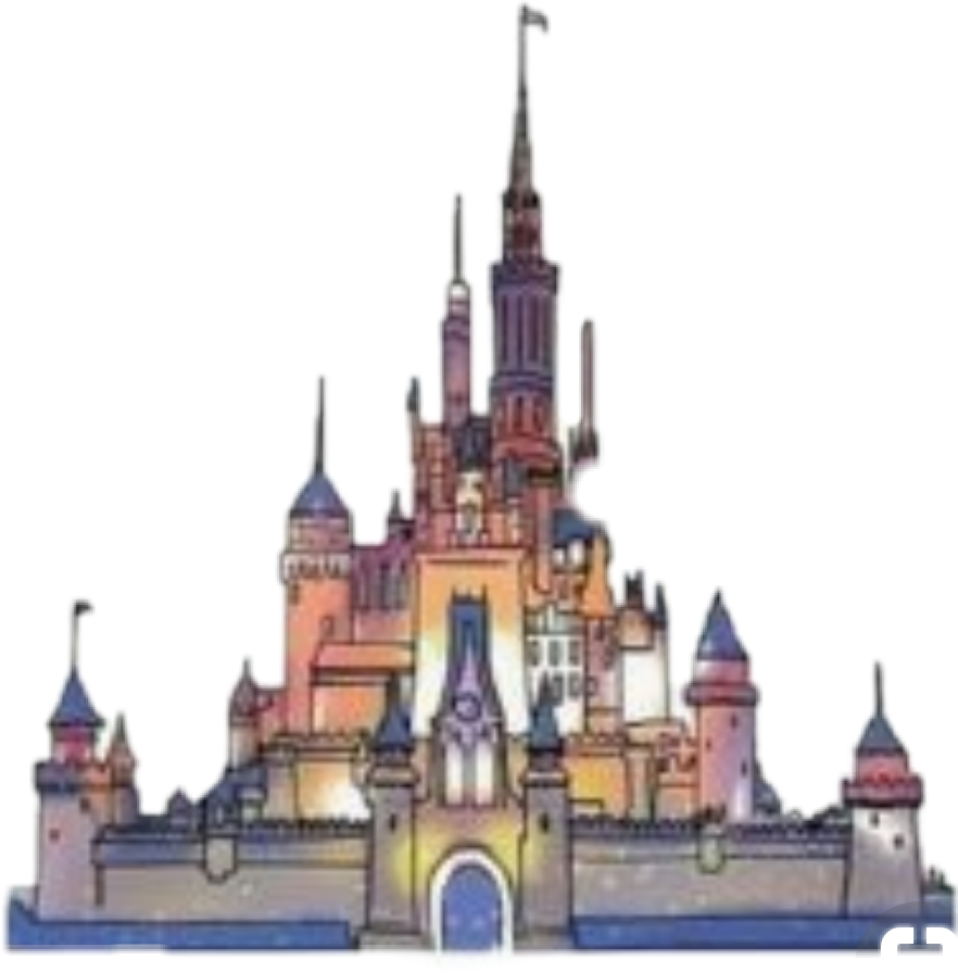Disney Disneyland Chateau Sticker By Alex